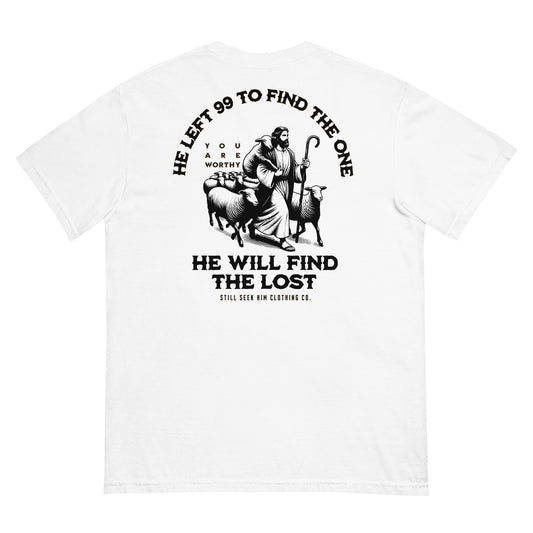 Unisex He Left 99 To Find The One Garment-Dyed Heavyweight T-Shirt