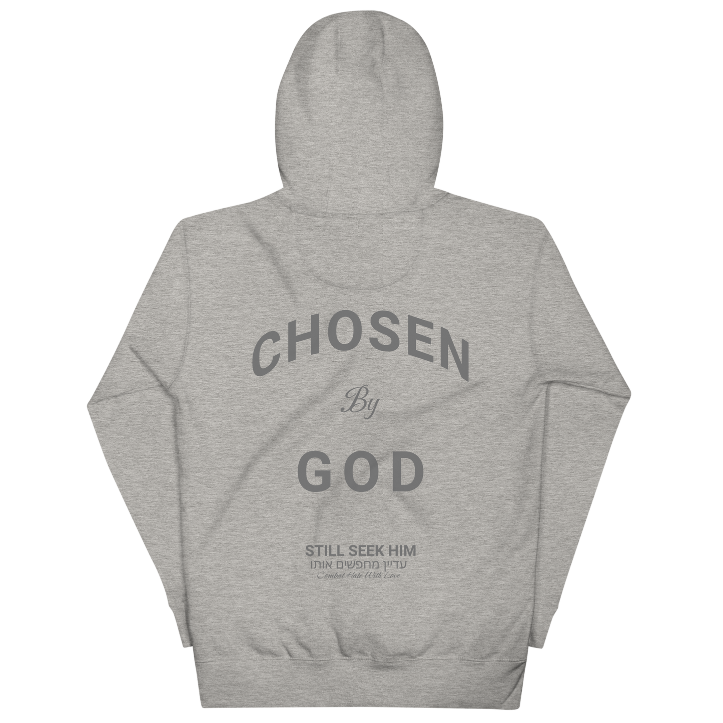 Chosen By God Embroidered Front Design Unisex Classic Cotton Hoodie