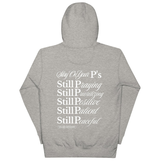 Unisex Stay On Your P's Embroidered Front Design Hoodie