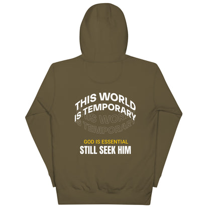 Unisex This World Is Temporary, God Is Essential Hoodie