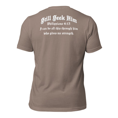 Embroidered Stronger Than Nails & Barbed Wire Philippians 4:13 Men's T-Shirt